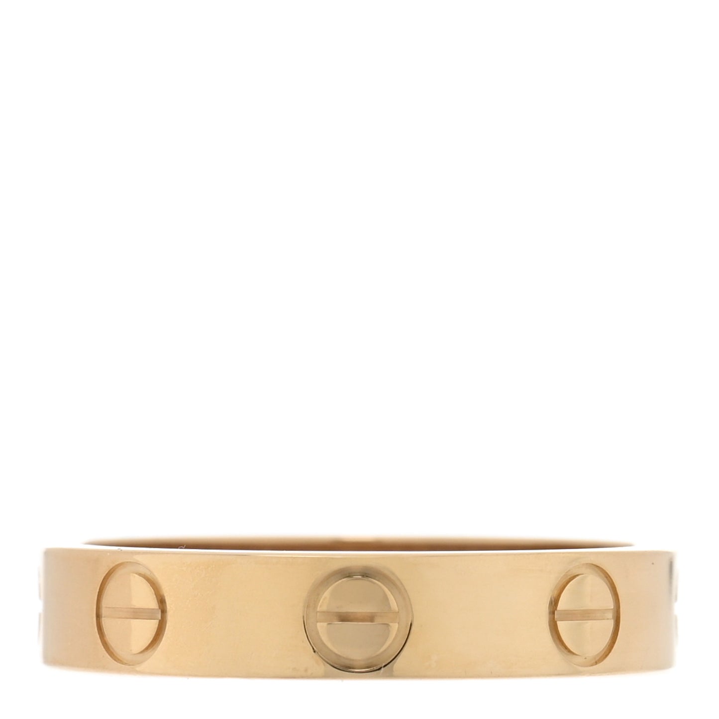18K Yellow Gold 3.5mm LOVE Wedding Band Ring 50 5.25