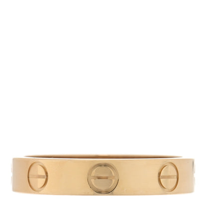 Cartier 18K Yellow Gold 3.5mm LOVE Wedding Band Ring 50 5.25 3 of 5