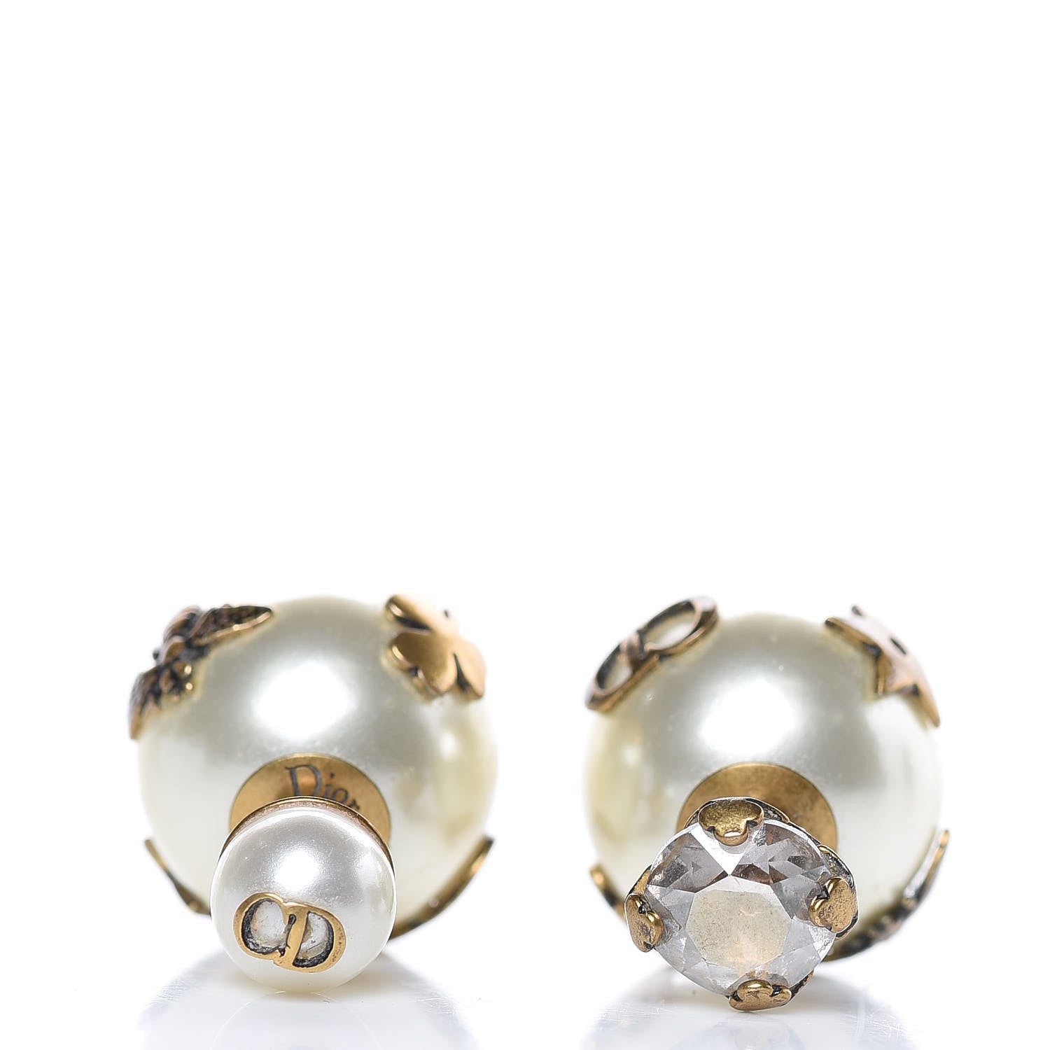 Christian Dior Mise En Dior Tribal Crystal Charm Earrings 3 of 5