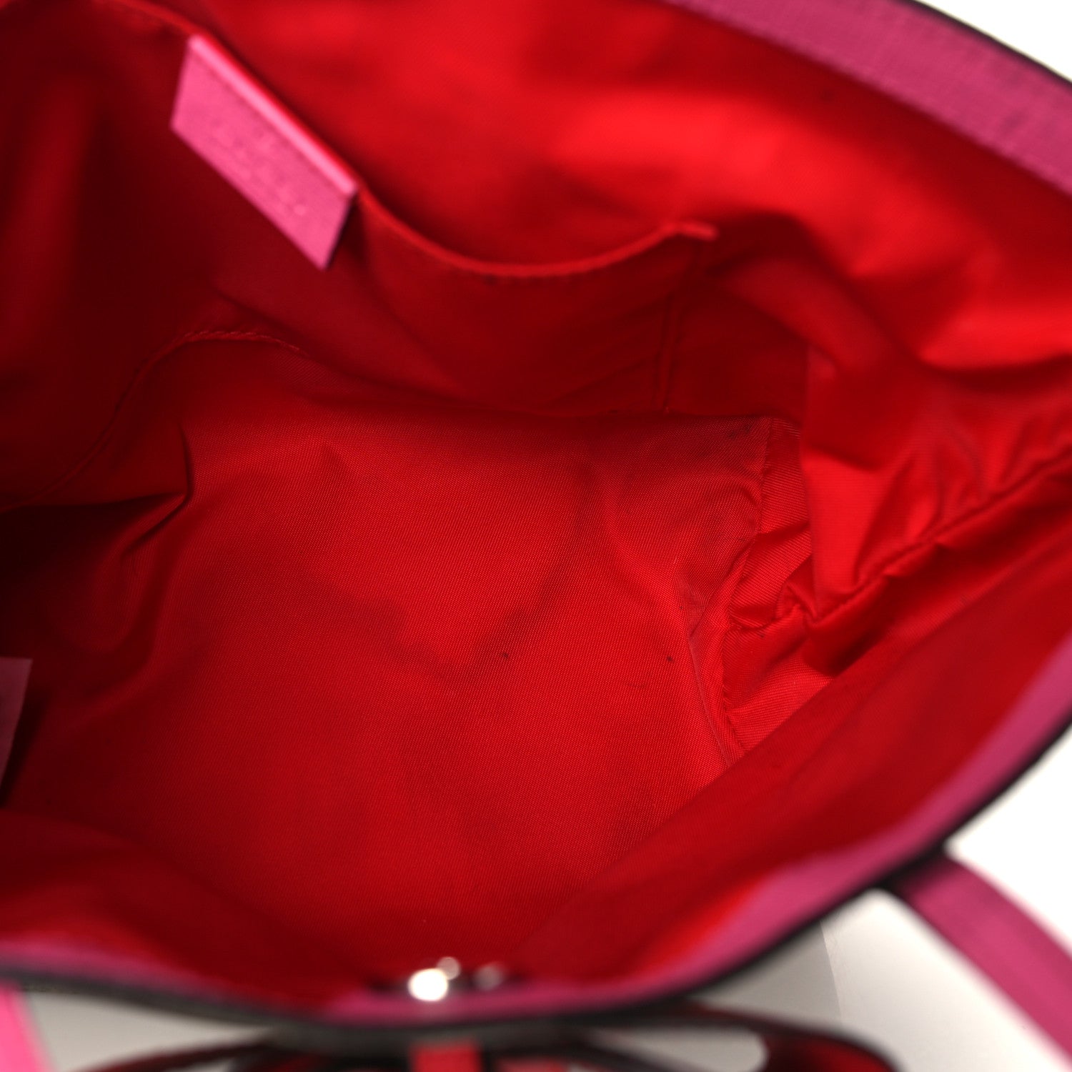 Gucci GG Supreme Monogram Bow Childrens Tote Red Pink 11 of 18