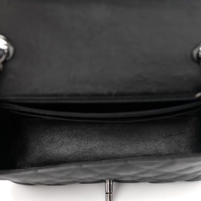 Chanel Crumpled Calfskin Quilted Mini Rectangular Flap So Black 5 of 10