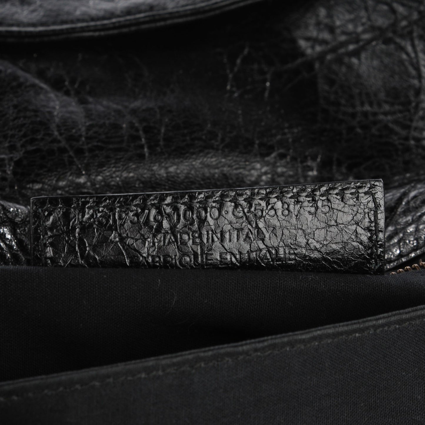 Agneau Classic Hardware Envelope Strap Clutch Black