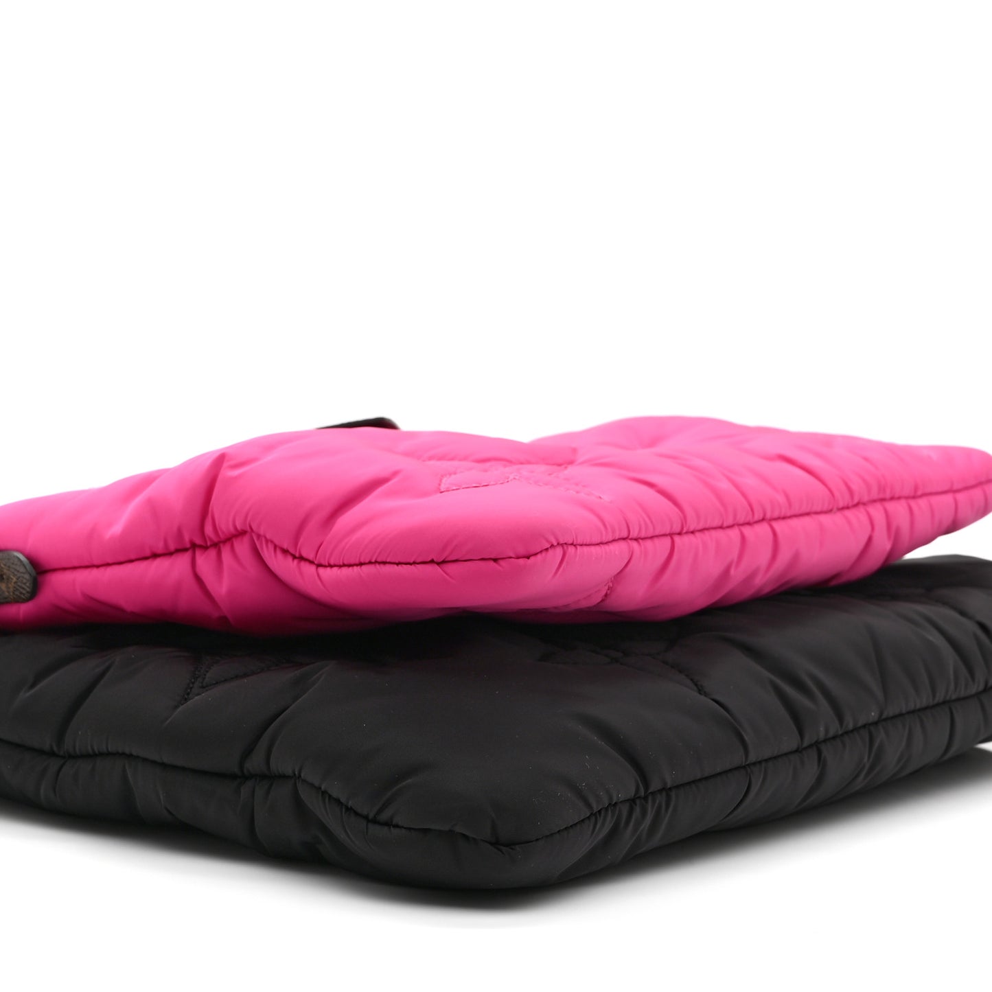 Econyl Monogram Pillow Maxi Multi Pochette Accessories Black Fuchsia