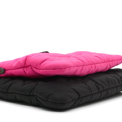 Louis Vuitton Econyl Monogram Pillow Maxi Multi Pochette Accessories Black Fuchsia 9 of 10