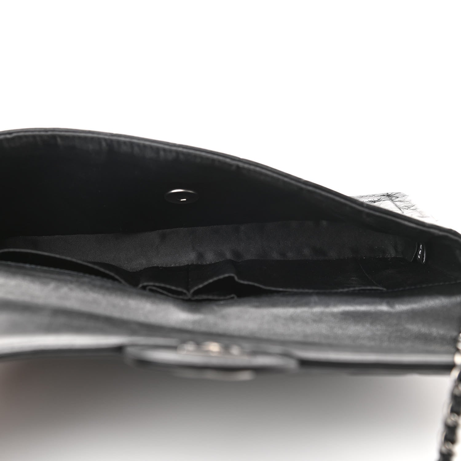 Chanel Lambskin East West Chocolate Bar Flap Black 5 of 12