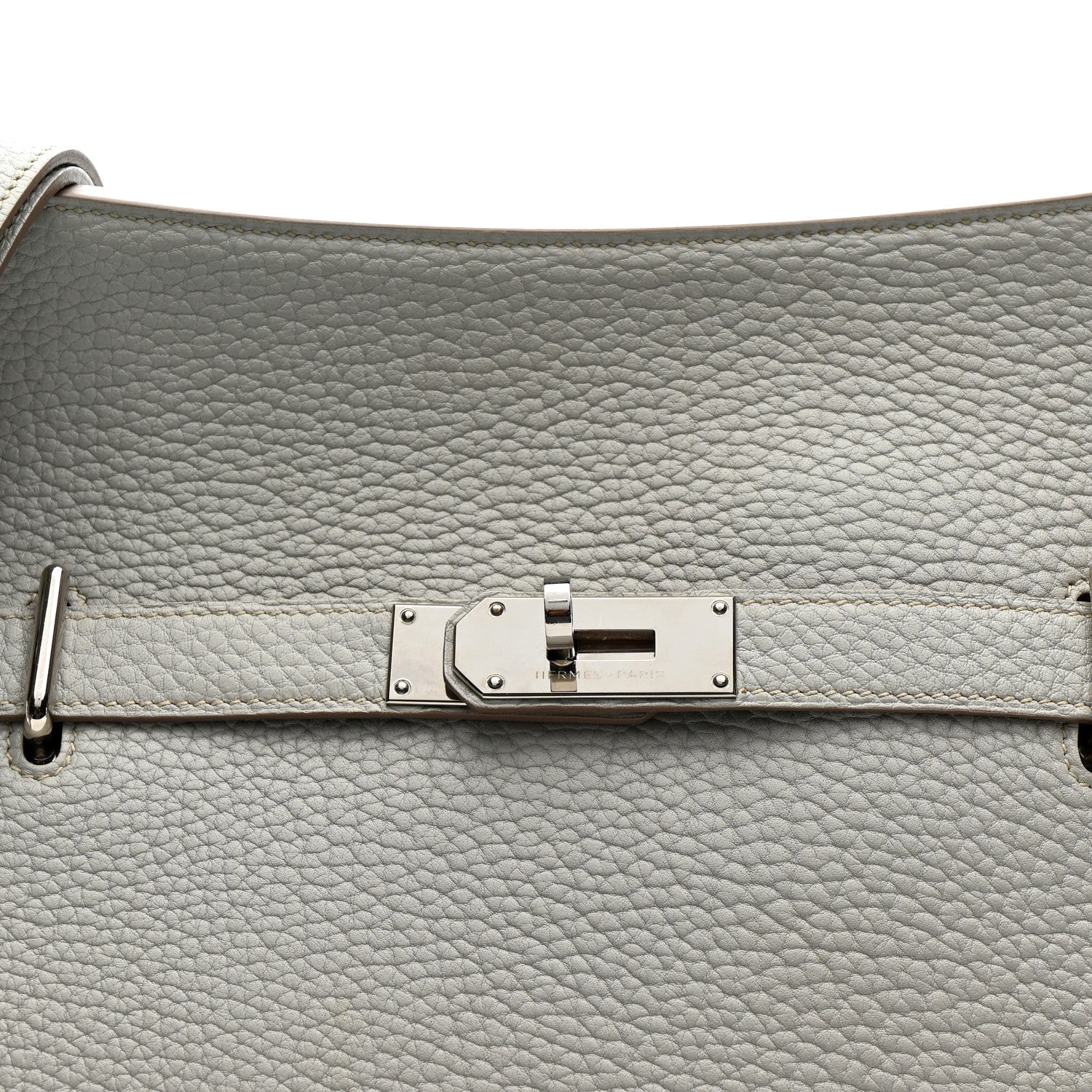 Hermes Taurillon Clemence Jypsiere 37 Gris Perle 8 of 15