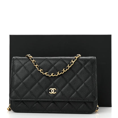 Chanel Caviar Quilted Wallet on Chain WOC Black 13 of 13