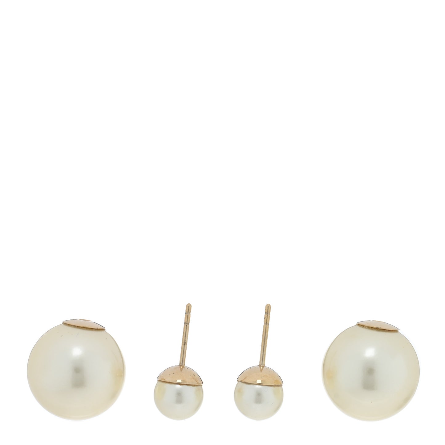 Pearl Mise En Dior Tribal Earrings Gold