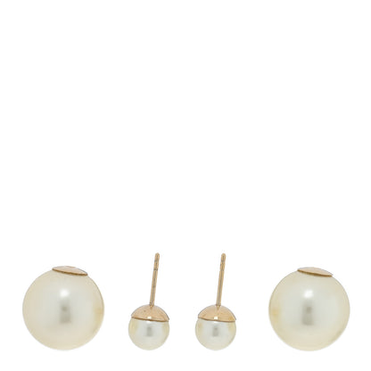 Christian Dior Pearl Mise En Dior Tribal Earrings Gold 3 of 4