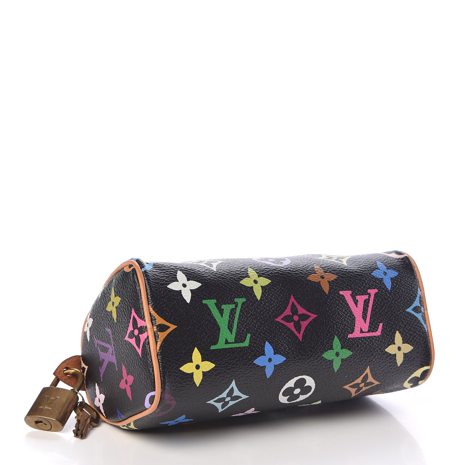 Louis Vuitton Monogram Multicolor Mini Sac HL Speedy Black 4 of 8
