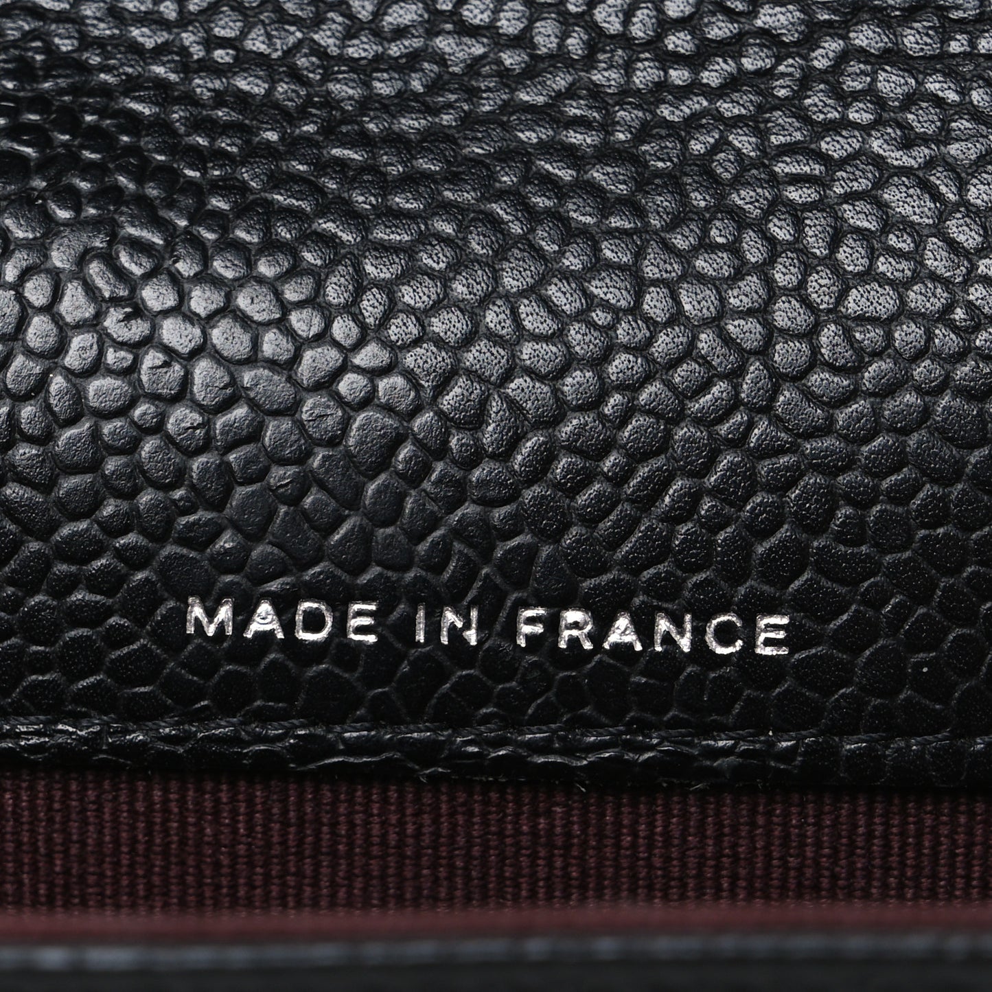 Caviar Quilted Flap Card Holder Black