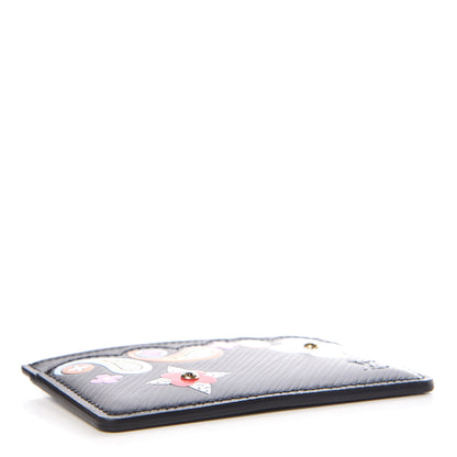 Louis Vuitton Epi Flower Remix Card Holder Black 4 of 7