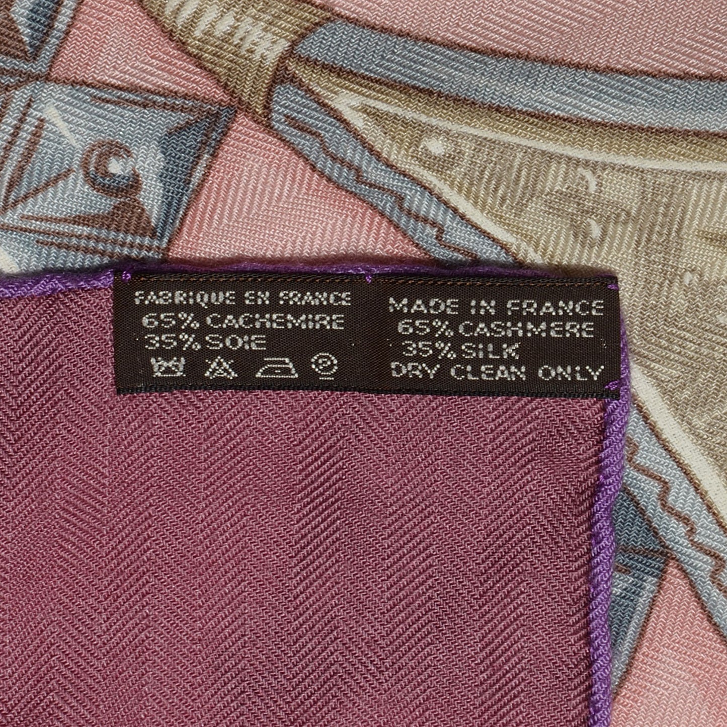 Cashmere Silk Parures Des Sables Shawl 140 Vieux Rose Beige Rose Pale