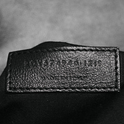 Saint Laurent Calfskin Y Quilted Monogram Monochrome Medium Loulou Chain Satchel Black 8 of 11