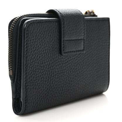 Gucci Dollar Calfskin Bamboo Double G Wallet Black 3 of 6