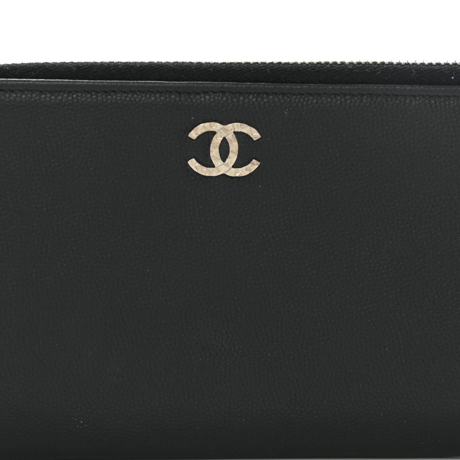 Chanel Caviar Sevruga CC Zip Wallet Black 10 of 12