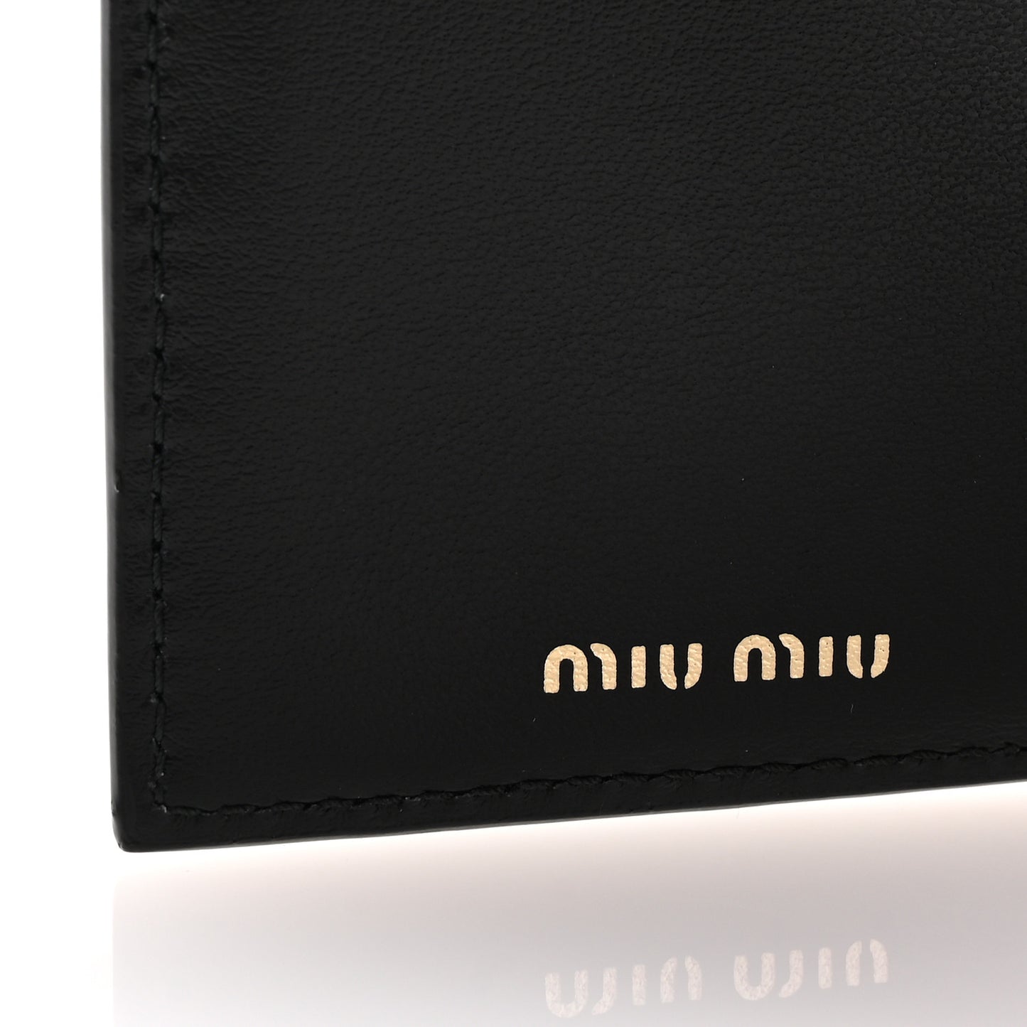 Soft Calf Fiocco Bow Wallet Black Petalo