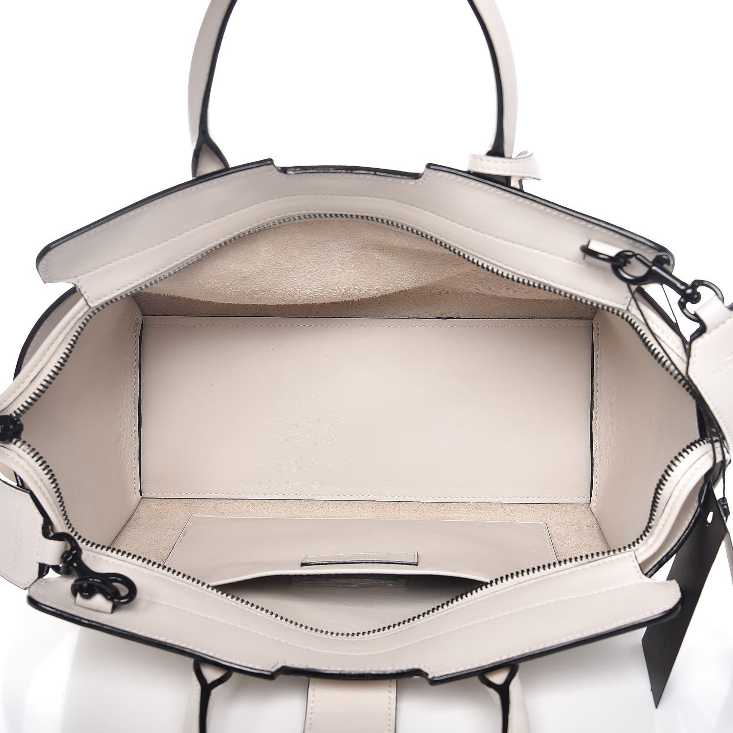 Saint Laurent Smooth Calfskin Baby Monogram Downtown Cabas Porcellana 5 of 9