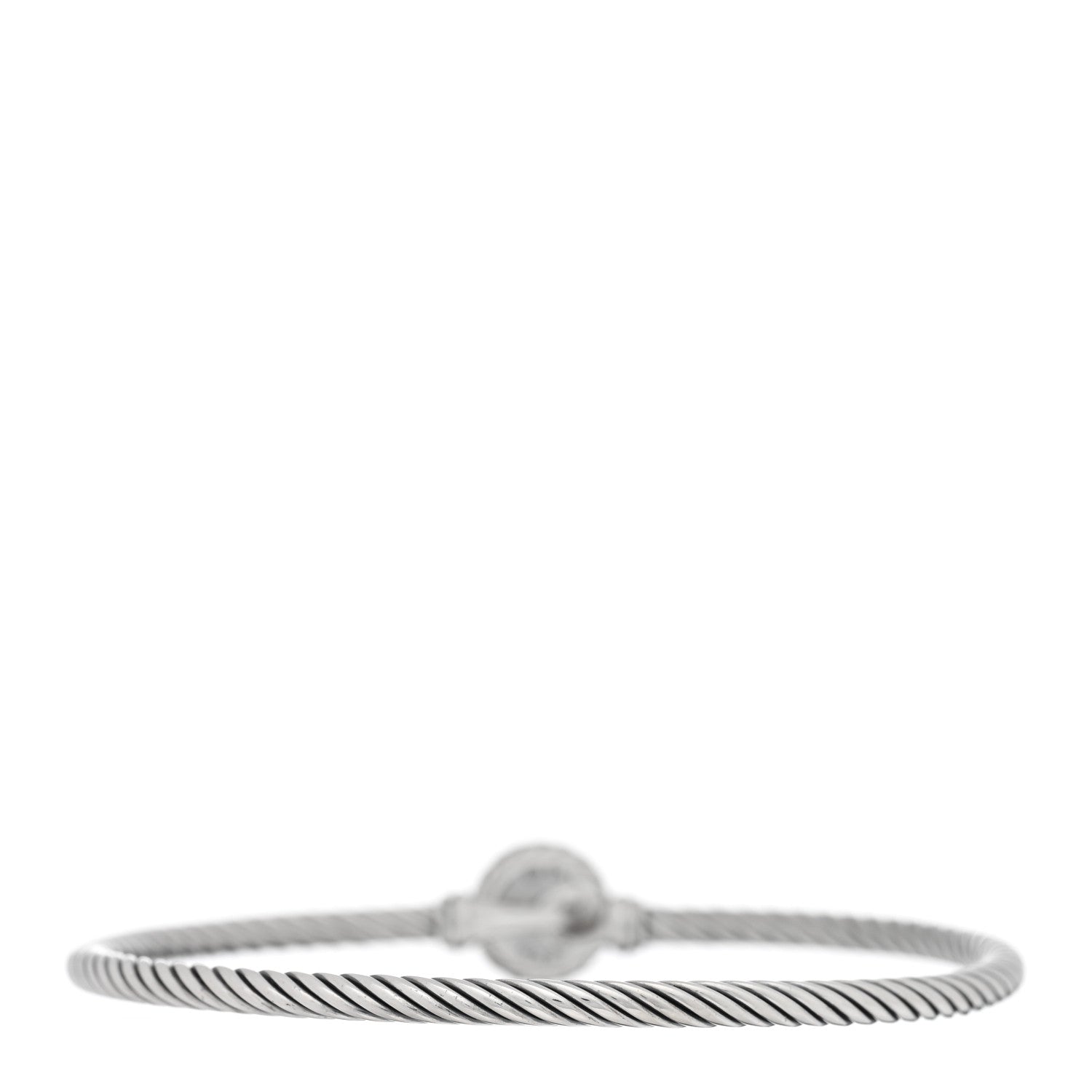 David Yurman Sterling Silver Black Orchid 3mm Chatelaine Bracelet 2 of 3