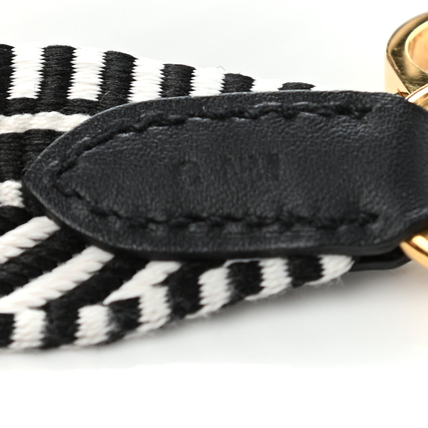 Toile Swift 25mm Sangle Cavale Shoulder Strap Black Ecru