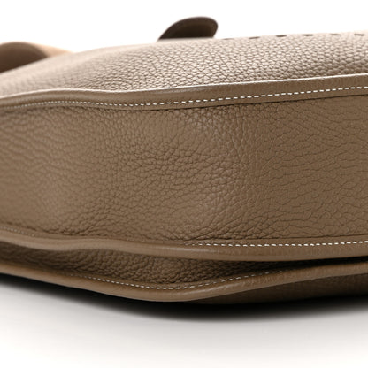 Hermes Taurillon Clemence Evelyne III PM Etoupe 9 of 15