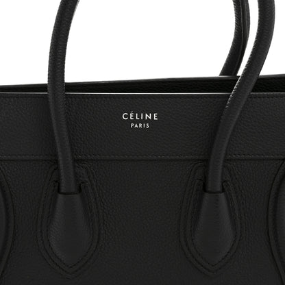 Celine Drummed Calfskin Micro Luggage Black 8 of 14