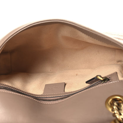 Gucci Calfskin Matelasse Small GG Marmont Shoulder Bag Porcelain Rose 5 of 11
