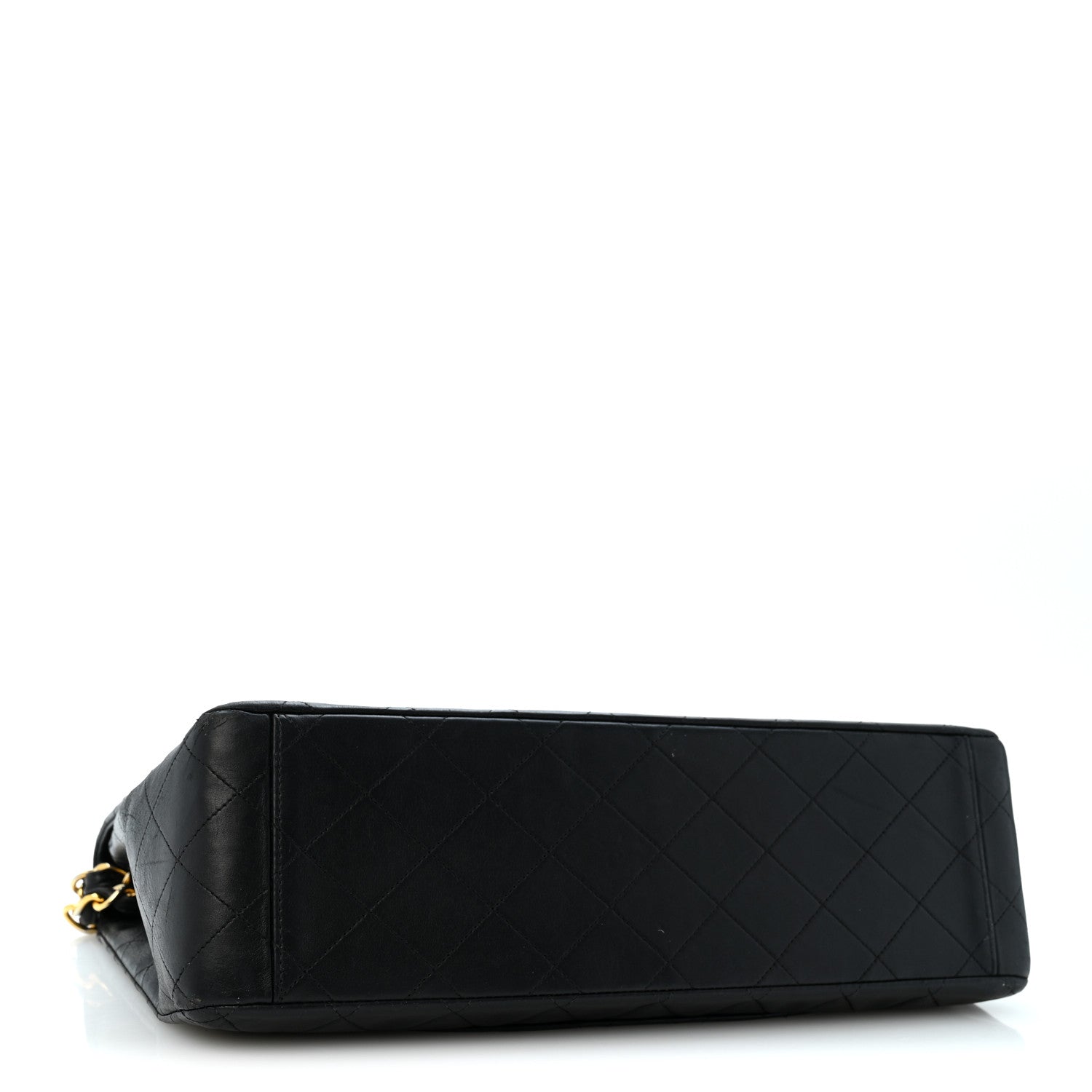 Chanel Lambskin Quilted XL Jumbo Single Flap Black 4 of 14