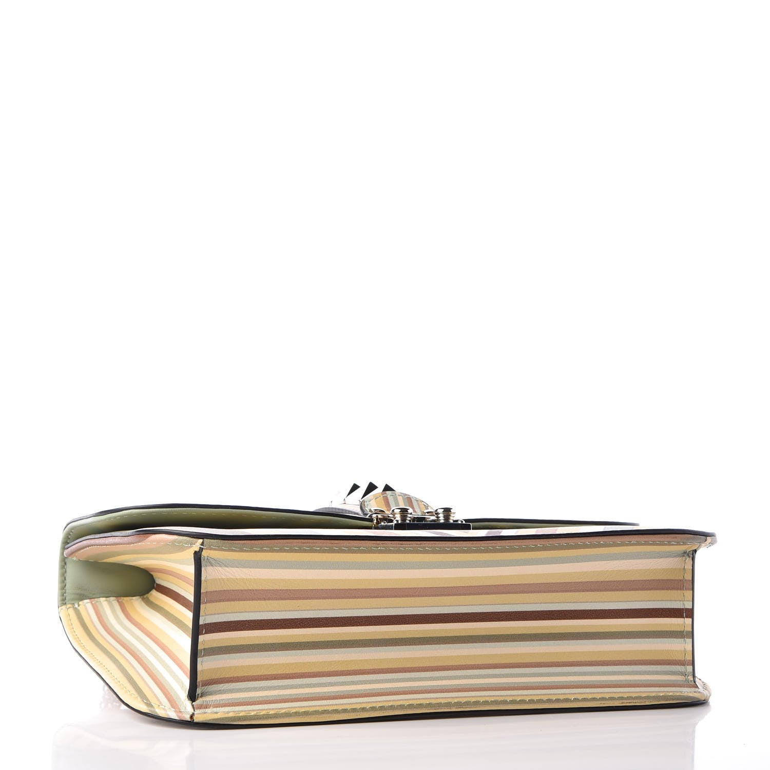 Valentino Garavani Vitello Native Couture 1975 Medium Glam Lock Rockstud Flap Multicolor 4 of 10