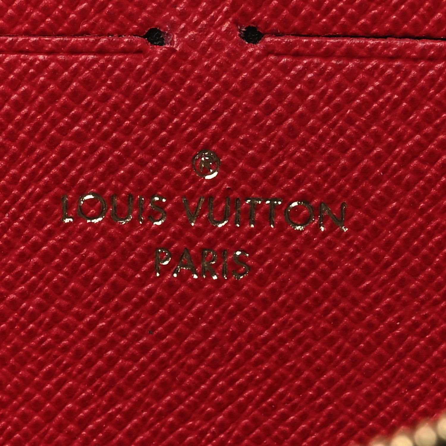 Louis Vuitton Damier Ebene Clemence Wallet Cherry 10 of 11