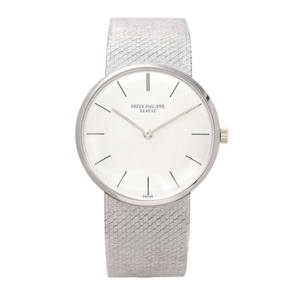Patek Philippe 18K White Gold 30mm Calatrava Manual Winding Watch 3513/1 1 of 6