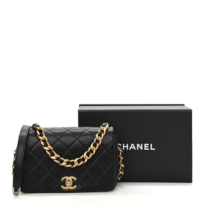 Chanel Caviar Quilted Small Fashion Therapy Flap Bag Black 11 of 11