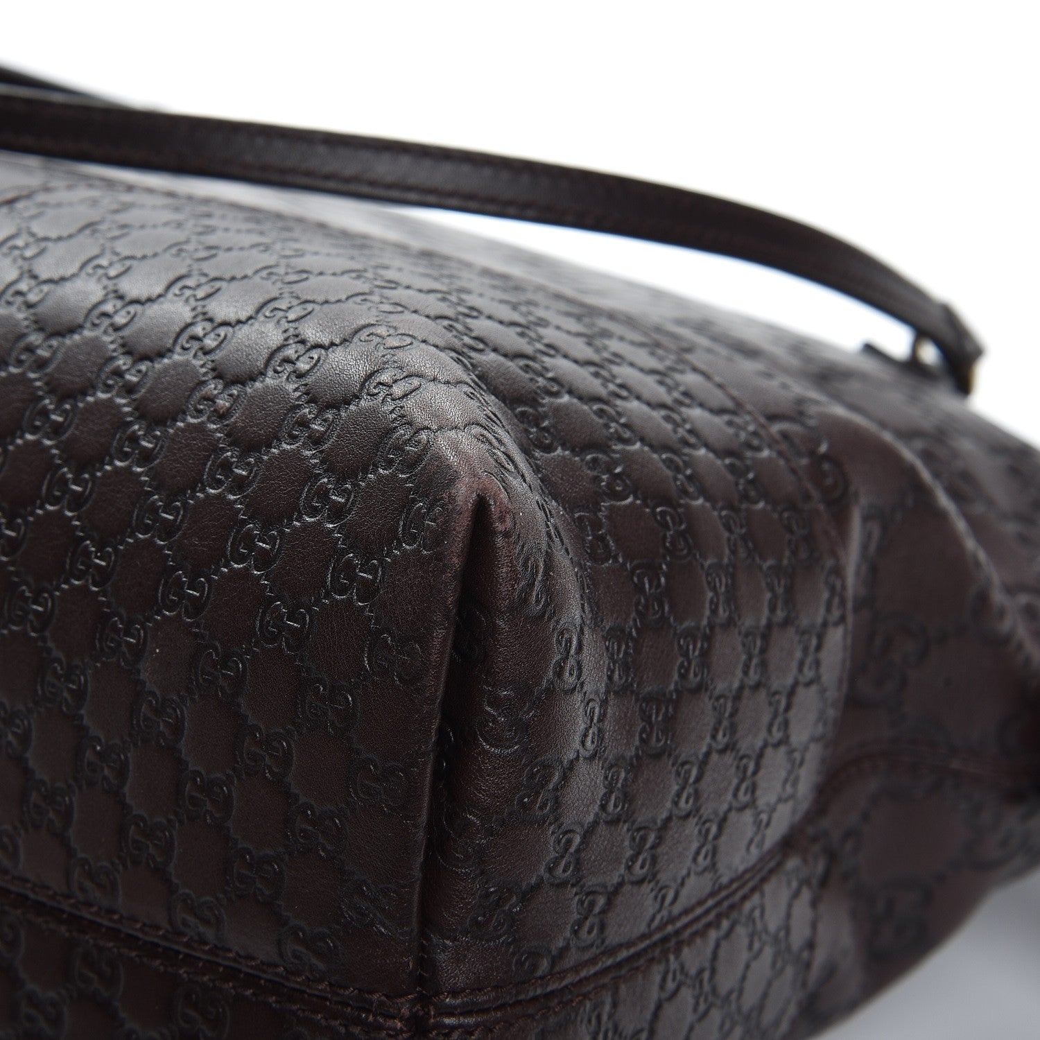 Gucci Guccissima Medium Bree Shoulder Bag Chocolate 11 of 17