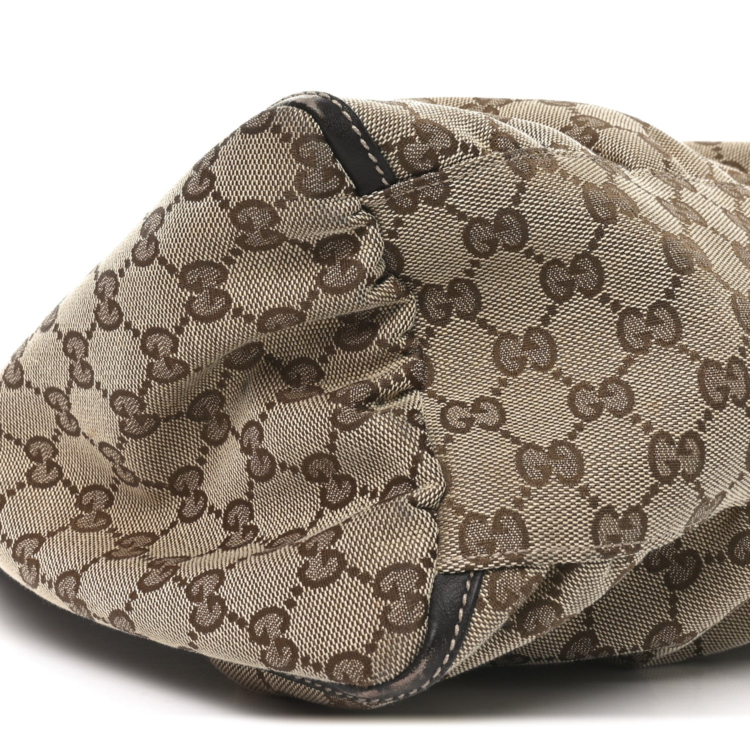 Gucci Monogram Large D Gold Hobo Dark Brown 9 of 10