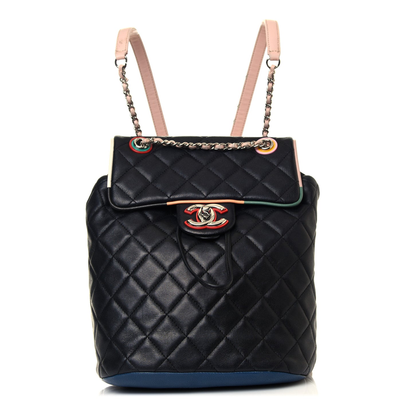Lambskin Quilted Small Cuba Urban Spirit Backpack Black