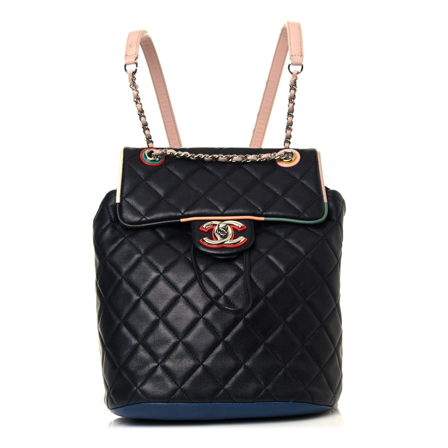 Chanel Lambskin Quilted Small Cuba Urban Spirit Backpack Black 1 of 12