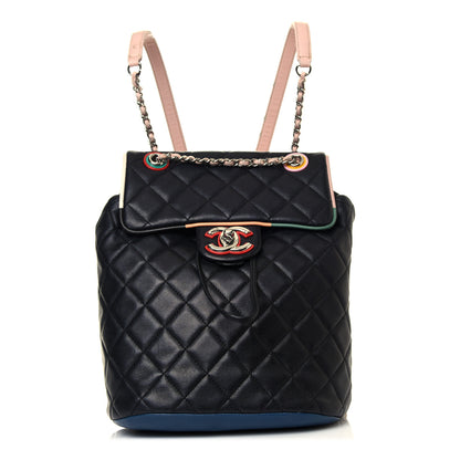 Chanel Lambskin Quilted Small Cuba Urban Spirit Backpack Black 1 of 12