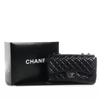 Chanel Lambskin Quilted Jumbo Single Flap Black 9 of 9