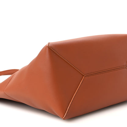 Loewe x Albers Calfskin Medium Puzzle Fold Tote Caramel Bright Green 9 of 10