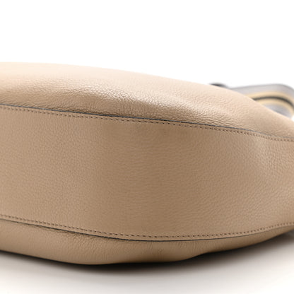 Prada Vitello Phenix Zippered Messenger Hobo Cammeo 10 of 10