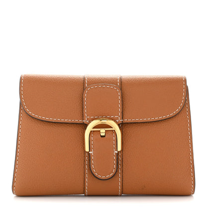 Delvaux Grained Rodeo Calfskin Brillant Compact Wallet Vegetal 1 of 10