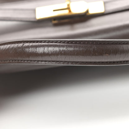Hermes Box Kelly Retourne 32 Chocolate 21 of 21
