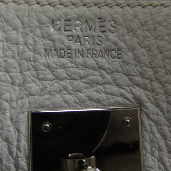 Hermes Taurillon Clemence Birkin 35 White 10 of 12