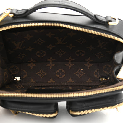Louis Vuitton Calfskin Monogram Embossed Utility Crossbody Black 5 of 9