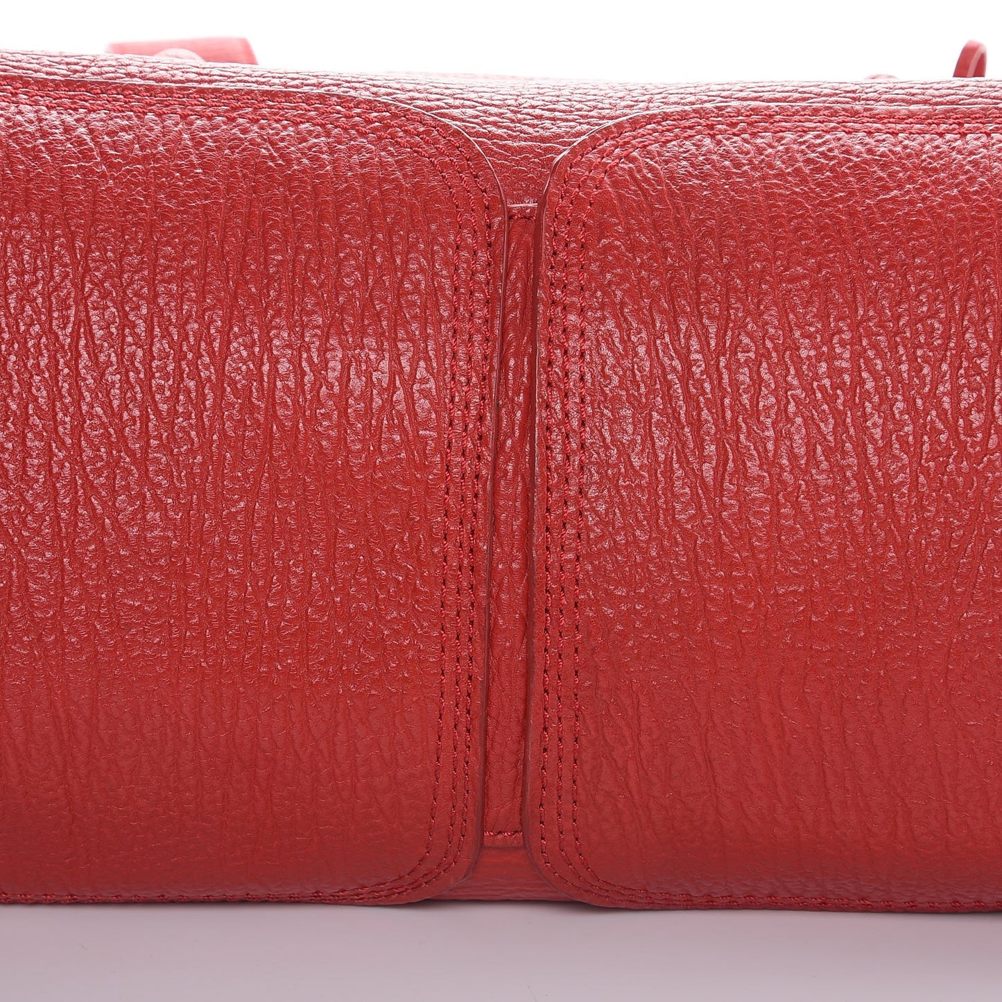 3.1 Textured Calfskin Large Pashli Satchel Red