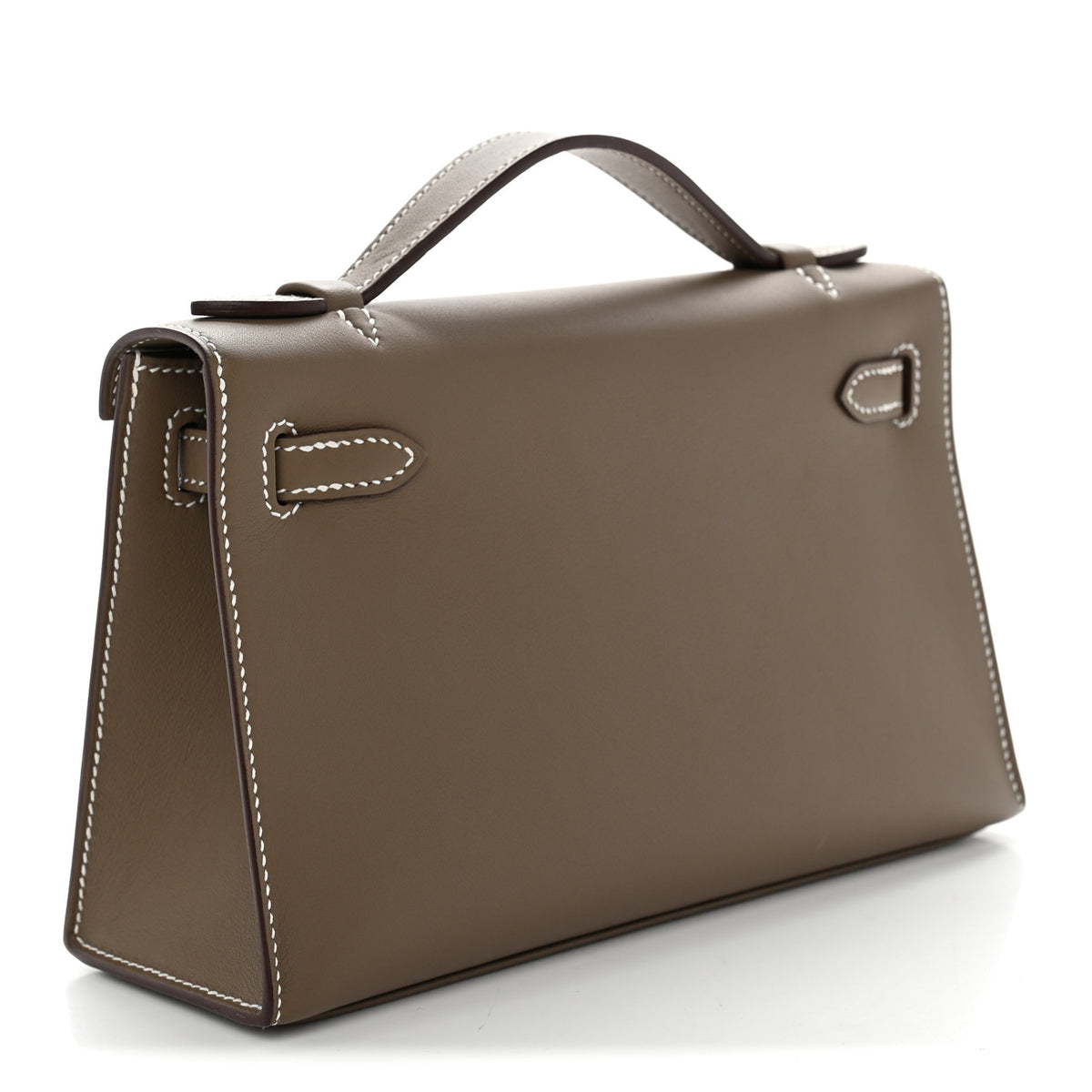 Hermes Swift Kelly Pochette Clutch Etoupe 3 of 9
