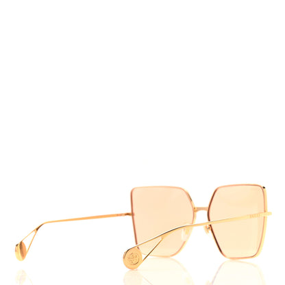 Gucci Square Frame GG0436S Sunglasses Gold 4 of 8