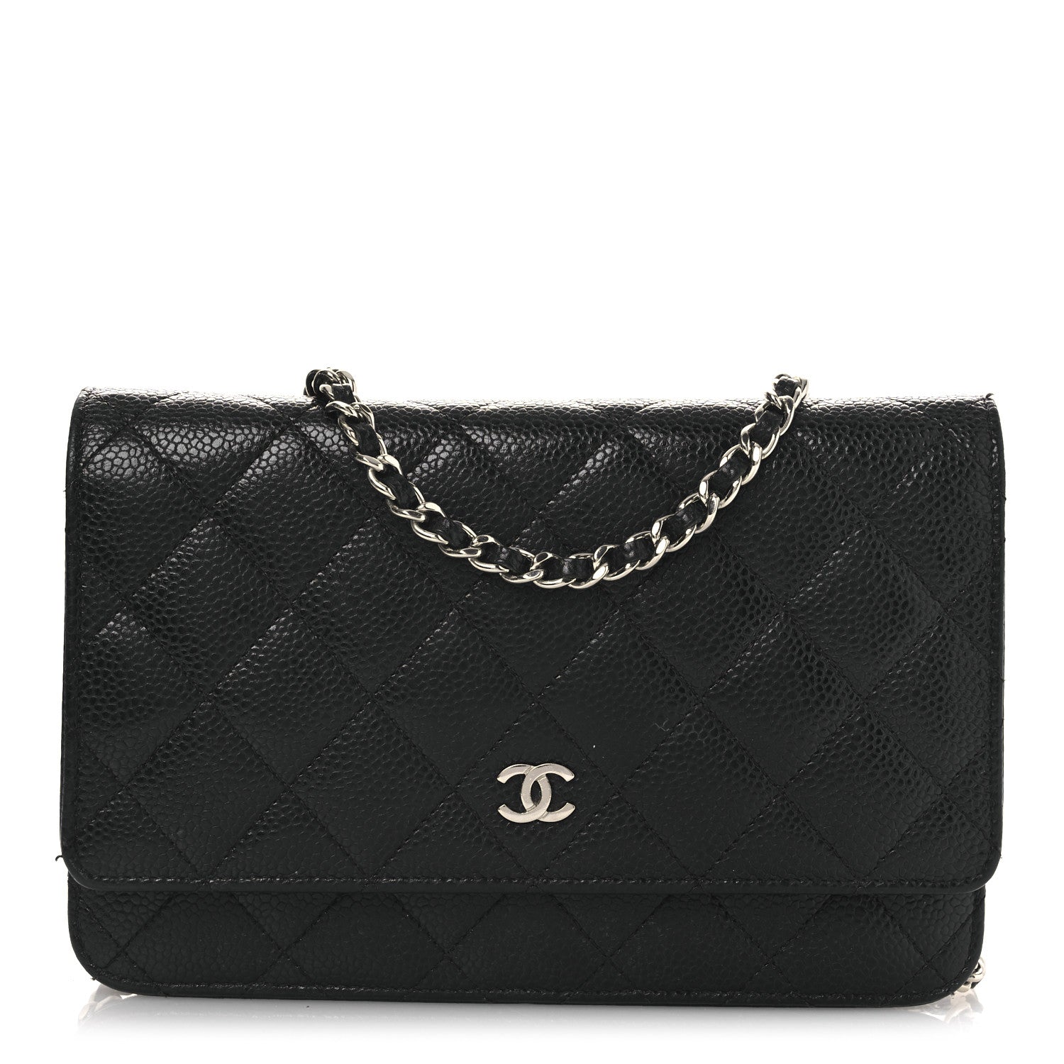 Chanel Caviar Quilted Wallet On Chain WOC Black 1 of 15