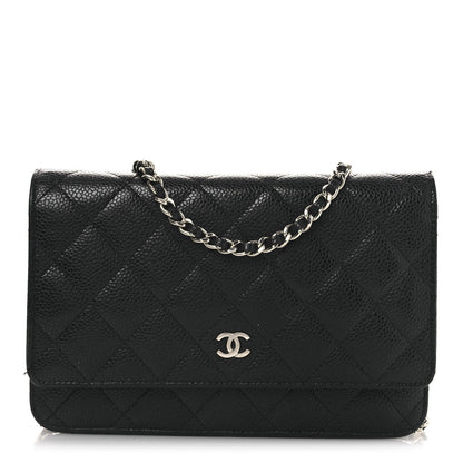 Chanel Caviar Quilted Wallet On Chain WOC Black 1 of 15