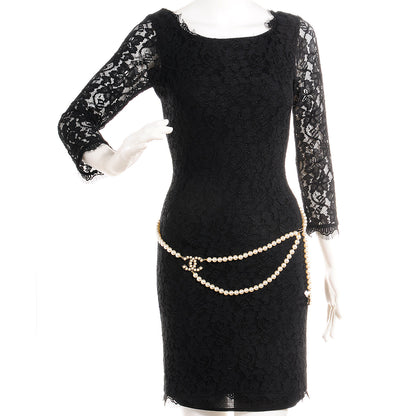 Chanel Pearl CC Necklace Belt Light Gold 2 of 6